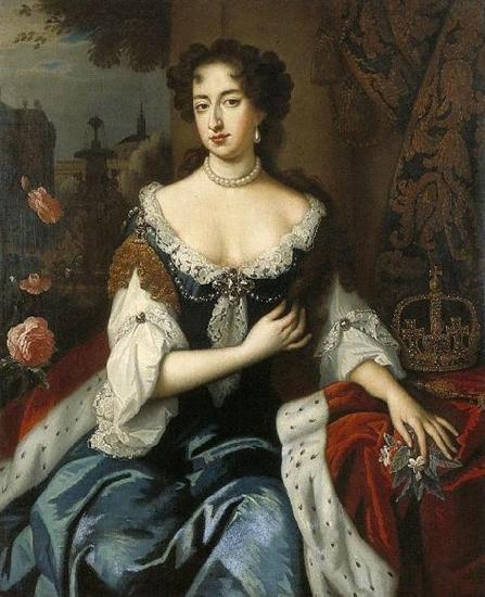 Willem Wissing Willem Wissing. Mary Stuart wife of William III, prince of Orange. Germany oil painting art